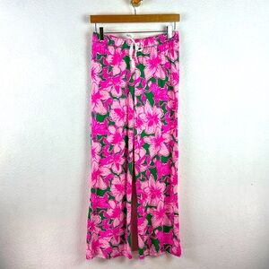 NWOT New Lilly Pulitzer Pajama Knit Pant in Hibis Kiss XS